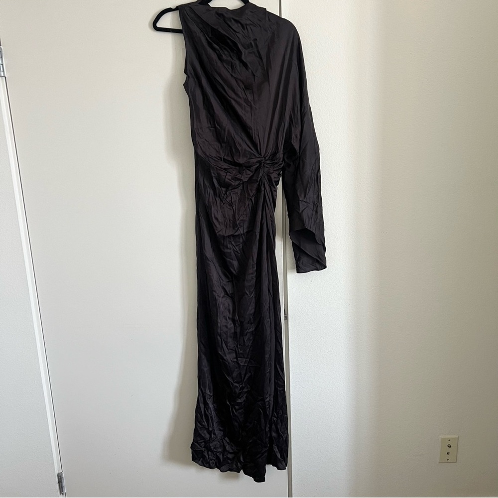 NWT! L'Academie by Marianna Cassia Gown in Dark Brown - Picture 5 of 6